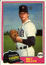 1981 Topps Baseball Cards      658     Milt Wilcox